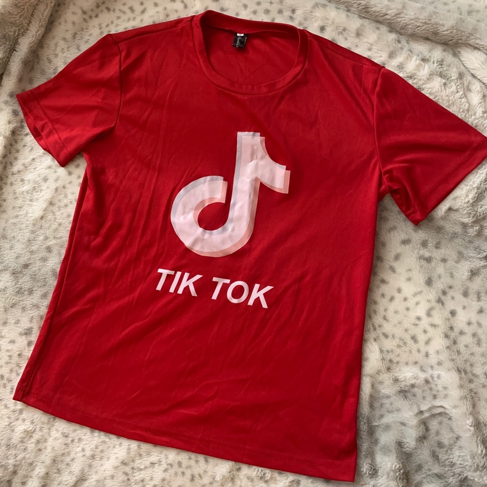 Tik Tok Tshirt stretchy performance material